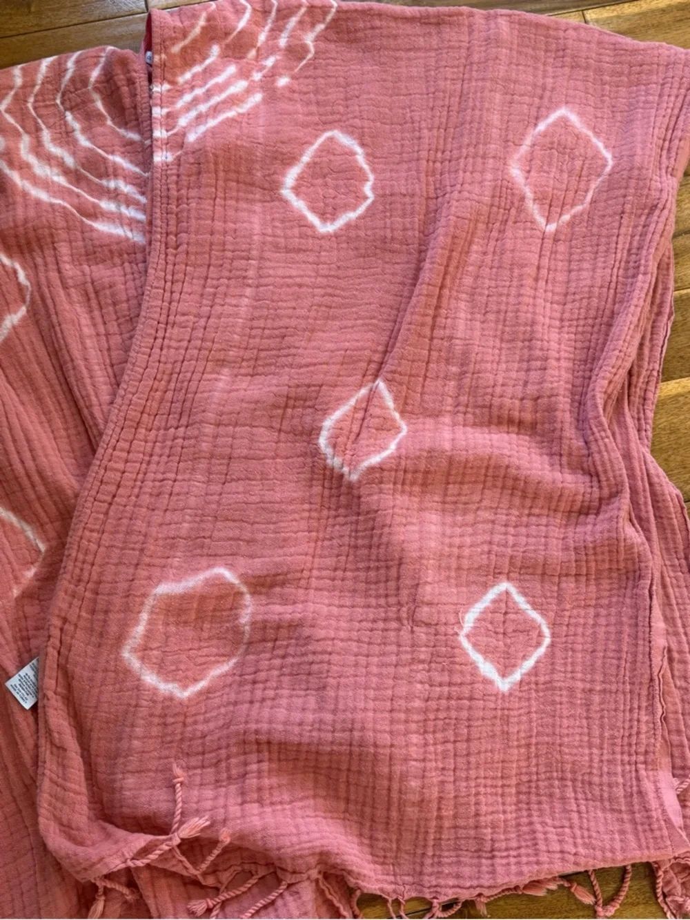 Women’s Pink Tie-Dye Swim Cover-Up Wrap
